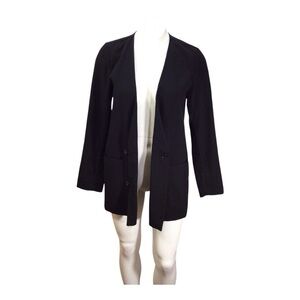 Monki Blazer with Relaxed Fit and Collarless Design size x small